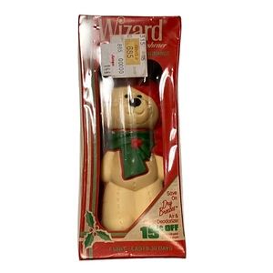 NIB Vintage Wizard Decorative Air Freshener Teddy Bear Figure Christmas Spice